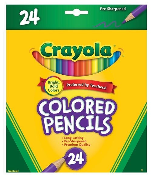 PENCIL COLOURED CRAYOLA BX24