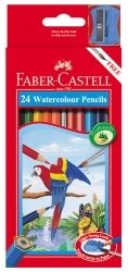 PENCIL COLOURED FABER-CASTELL RED RANGE WATERCOLOUR PK24 PENCIL COLOURED FABER-CASTELL RED RANGE WATERCOLOUR PK24