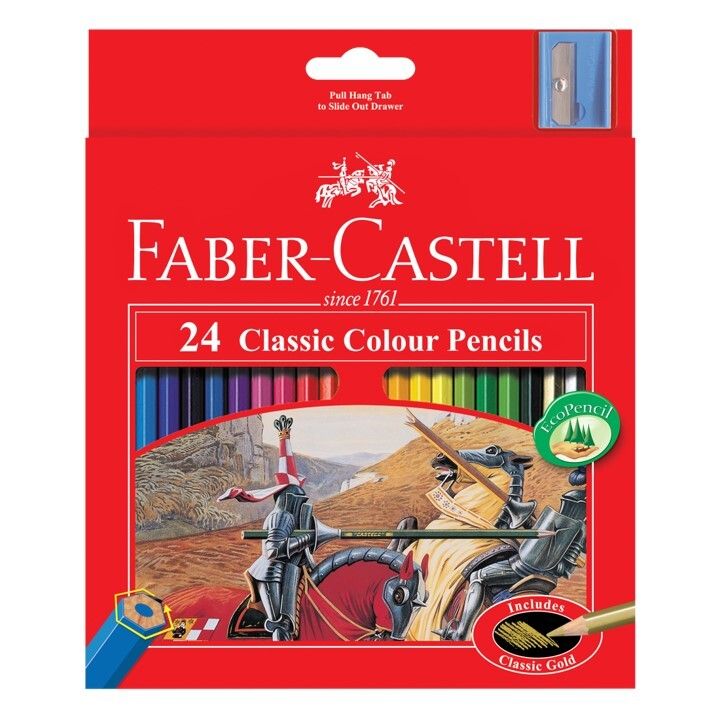 PENCIL COLOURED FABER-CASTELL CLASSIC 24'S