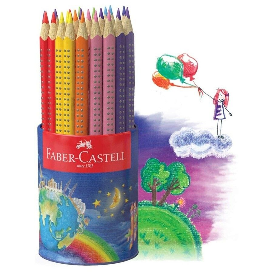 PENCIL COLOURED FABER-CASTELL JUNIOR GRIP TRIANGULAR PK50 PENCIL COLOURED FABER-CASTELL JUNIOR GRIP TRIANGULAR PK50