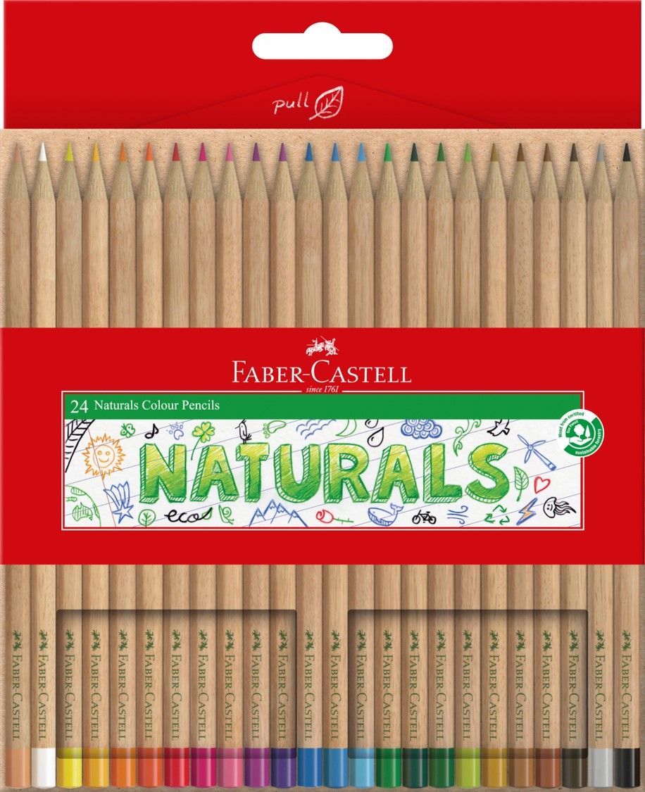 PENCIL COLOURED FABER-CASTELL NATURALS PK24