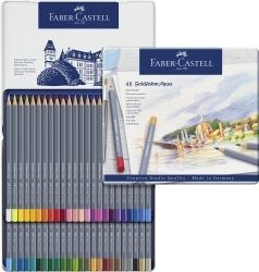 SP- PENCIL COLOURED FABER-CASTELL GOLDFABER AQUA WATERCOLOUR TIN OF 48 SP- PENCIL COLOURED FABER-CASTELL GOLDFABER AQUA WATERCOLOUR TIN OF 48
