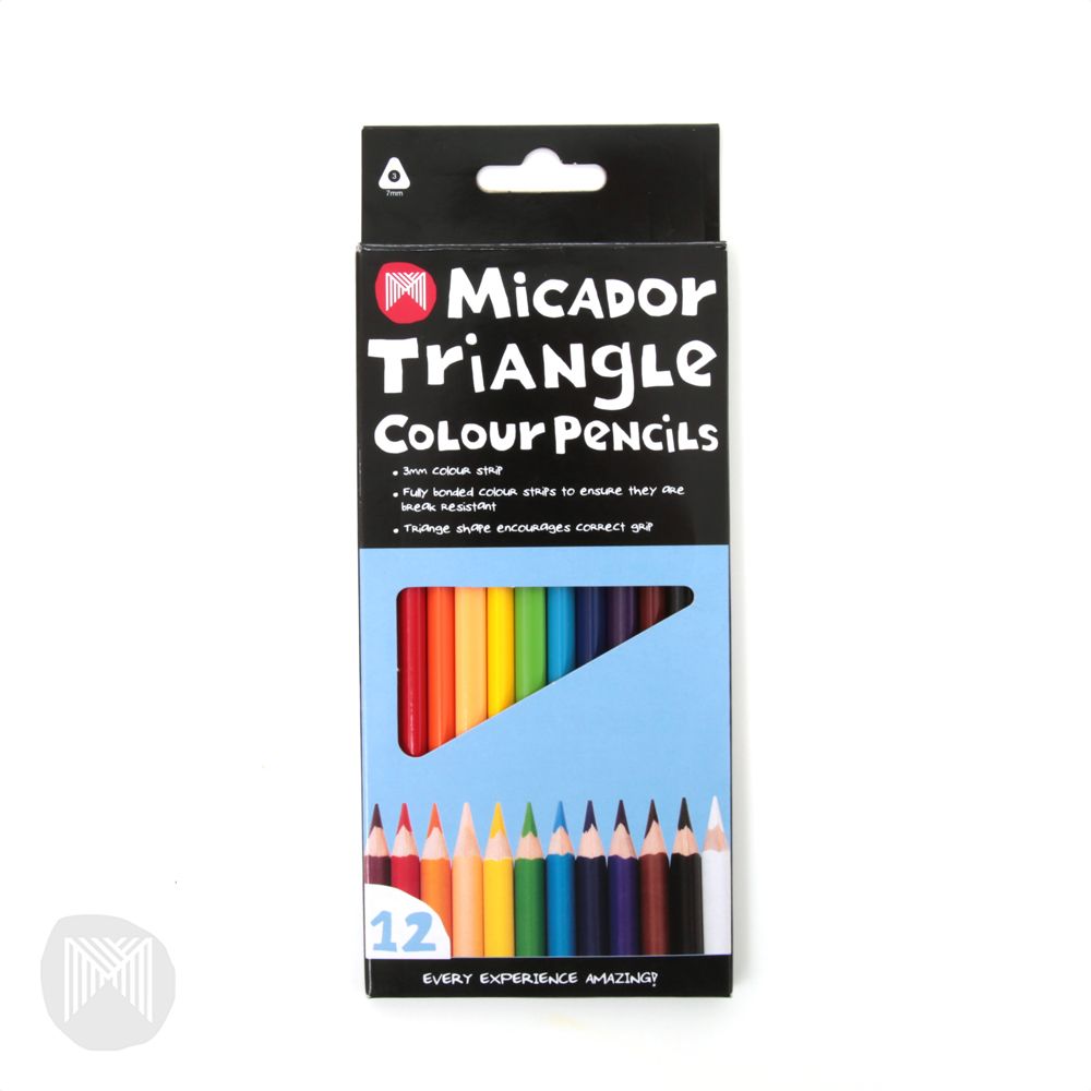 PENCILS COLOURED MICADOR TRIANGLE FSC 100% BX12