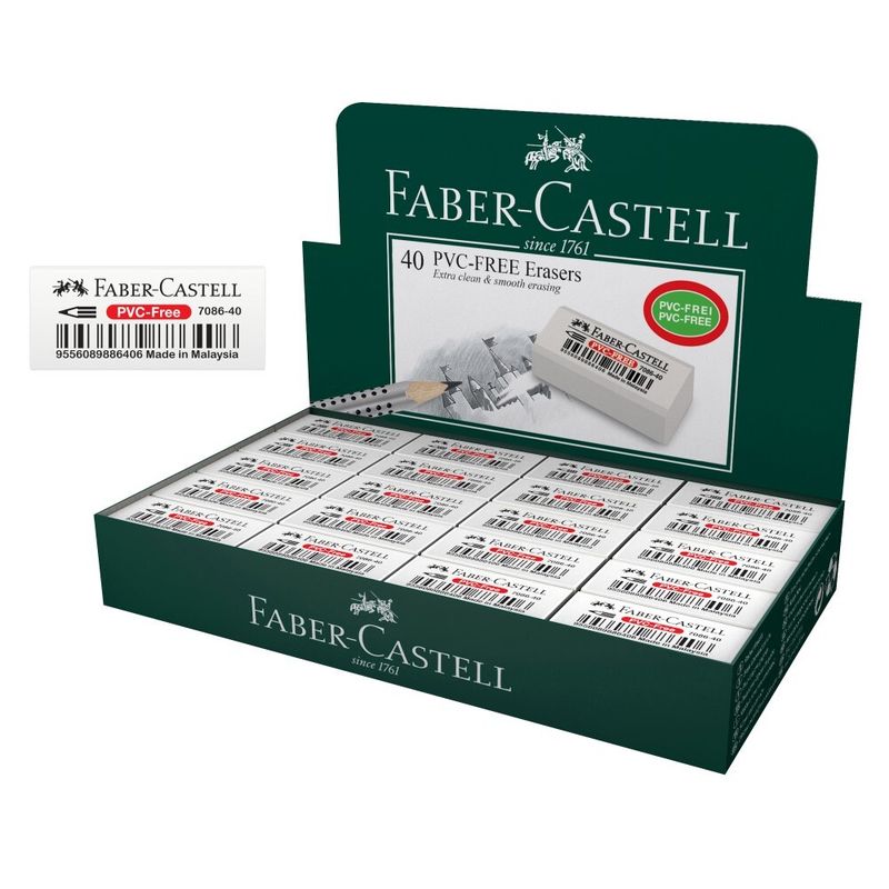 ERASER FABER-CASTELL VINYL STUDENT MEDIUM PVC FREE