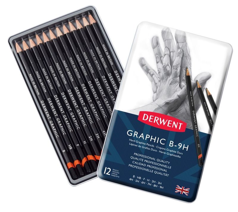 PENCIL LEAD DERWENT GRAPHIC TECHNICAL B-9H BX12