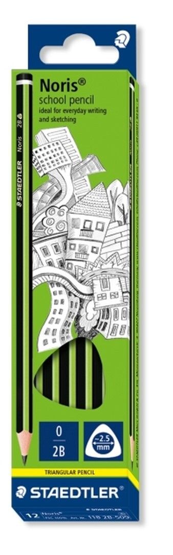 PENCIL STAEDTLER NORIS TRIANGULAR SCHOOL PENCIL 2B