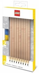 PENCILS LEGO W/BRICK TOPPERS WHITE PK9