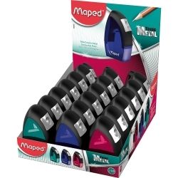 SP- SHARPENER MAPED TONIC METAL SINGLE W/CANISTER DISP SP- SHARPENER MAPED TONIC METAL SINGLE W/CANISTER DISP