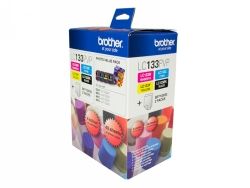 INKJET AND PHOTO PAPER VALUE PACK BROTHER LC133 4 INKS + PAPER C/M/Y/B INKJET AND PHOTO PAPER VALUE PACK BROTHER LC133 4 INKS + PAPER C/M/Y/B