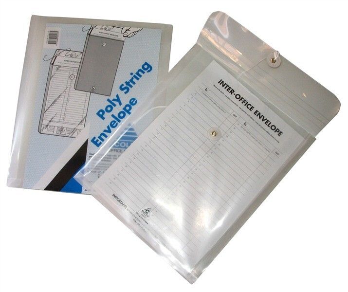 POLY STRING ENVELOPE COLBY C4 155A CLEAR