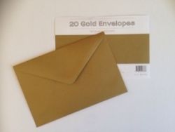 ENVELOPE OZCORP C6 GOLD PK20
