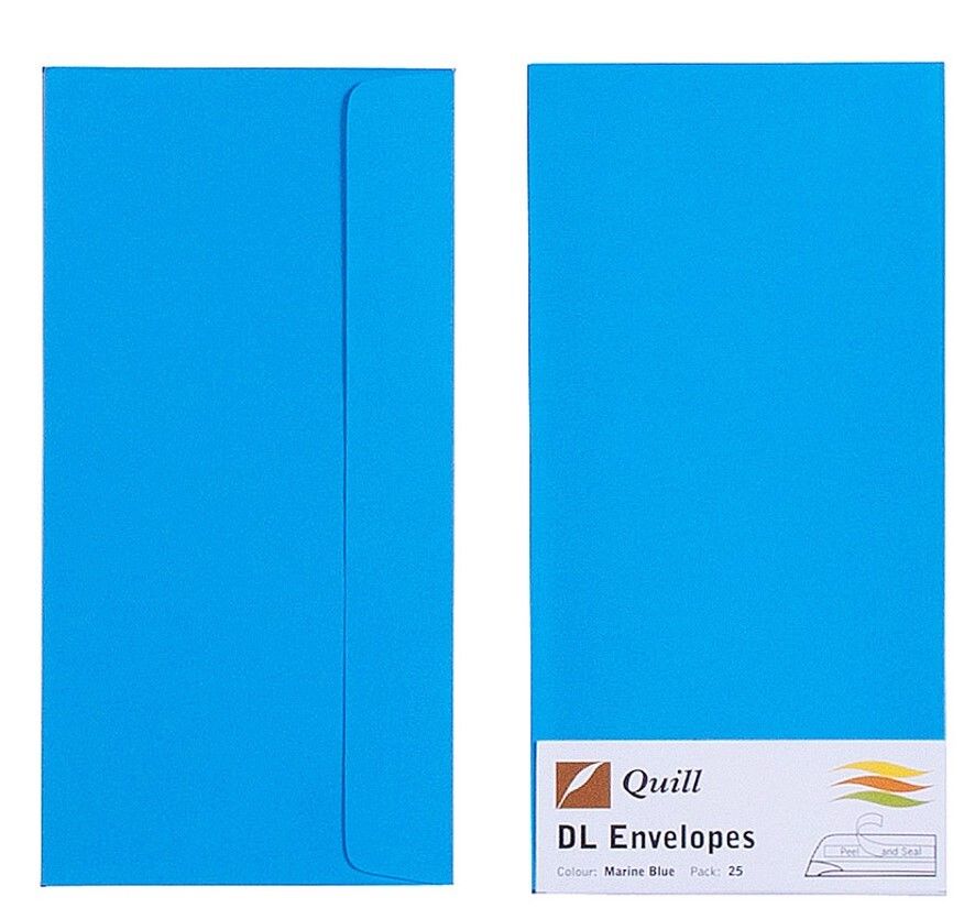 ENVELOPE QUILL DL XL MULTIOFFICE MARINE BLUE PK25 ENVELOPE QUILL DL XL MULTIOFFICE MARINE BLUE PK25