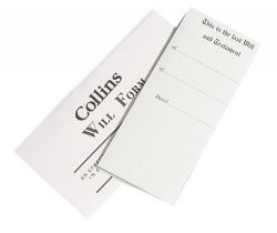 WILL FORMS COLLINS WITH ENVELOPES