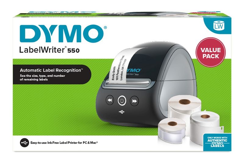 LABELWRITER DYMO 550 LABEL PRINTER VALUE PACK