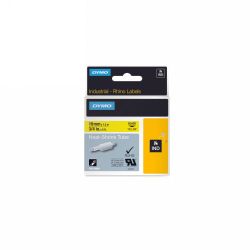 LABEL TAPE DYMO 19MM RHINO PRO HEAT SHRINK YELLOW