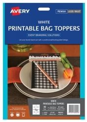 SP- LABEL AVERY EVENTS & BRANDING L7142 PRINT BAG TOPPERS 4 UP 48X137MM SP- LABEL AVERY EVENTS & BRANDING L7142 PRINT BAG TOPPERS 4 UP 48X137MM