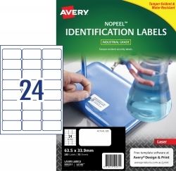 LABEL AVERY LASER L6145 NOPEEL EXTRA STRONG 63.5X33.9MM 24UP PK10 LABEL AVERY LASER L6145 NOPEEL EXTRA STRONG 63.5X33.9MM 24UP PK10