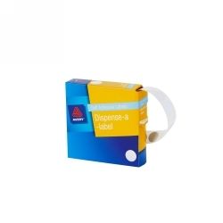 LABEL AVERY DISP 14MM SILVER DOT DMC14SI