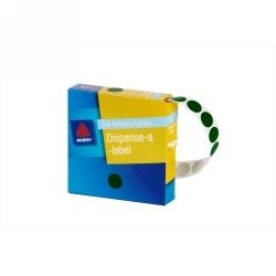 LABEL AVERY DISP 14MM GREEN DOT DMC14G