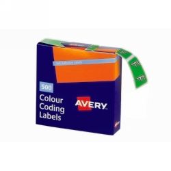 SP- LABELS COLOUR CODING AVERY 25X38MM F SIDE TAB LIGHT GREEN BX500 SP- LABELS COLOUR CODING AVERY 25X38MM F SIDE TAB LIGHT GREEN BX500