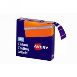 SP- LABELS COLOUR CODING AVERY 25X38MM I SIDE TAB PURPLE BX500