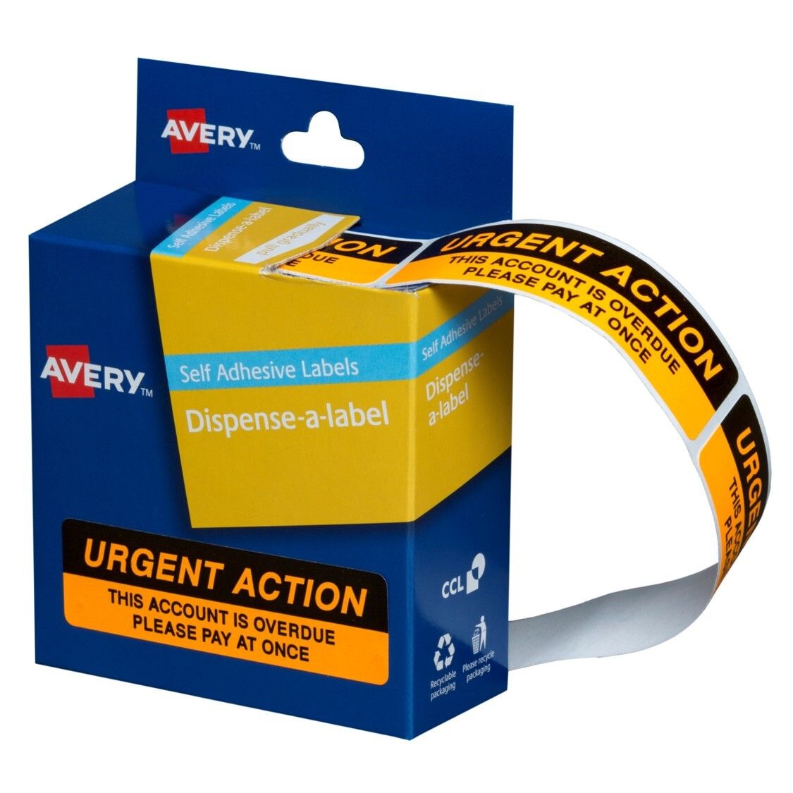 LABEL AVERY DISP 19X64 URGENT ACTION DMR1964R2