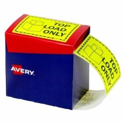 LABELS AVERY 75X99.6MM TOP LOAD ONLY FLUORO YELLOW 750/ROLL LABELS AVERY 75X99.6MM TOP LOAD ONLY FLUORO YELLOW 750/ROLL