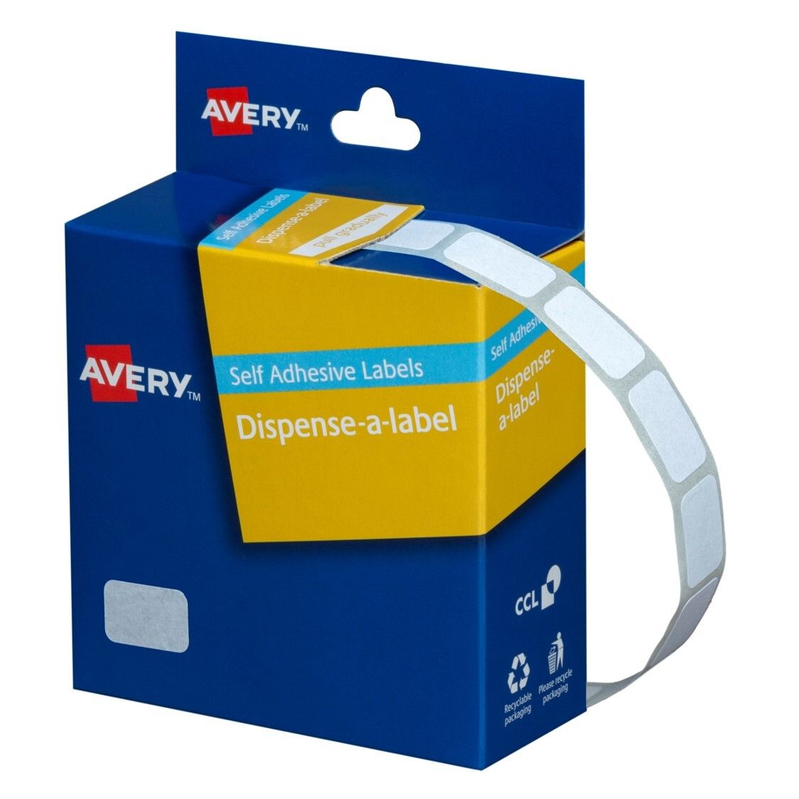 AVERY DISPENSER MR1016 LABEL WHITE 1500