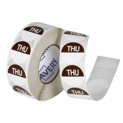LABEL AVERY 24MM THURSDAY REMOVABLE BROWN/WHITE 1000/ROLL LABEL AVERY 24MM THURSDAY REMOVABLE BROWN/WHITE 1000/ROLL