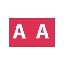 LABELS COLOUR CODING AVERY 25X38MM A SIDE TAB PINK PK180