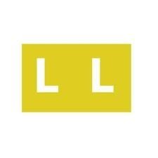 LABELS COLOUR CODING AVERY 25X38MM L SIDE TAB MUSTARD PK180 LABELS COLOUR CODING AVERY 25X38MM L SIDE TAB MUSTARD PK180