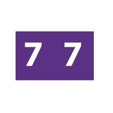 LABELS COLOUR CODING AVERY 25X38MM 7 SIDE TAB PURPLE PK180