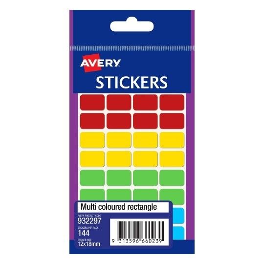 LABEL AVERY F/P 12X18 MULTI 932297