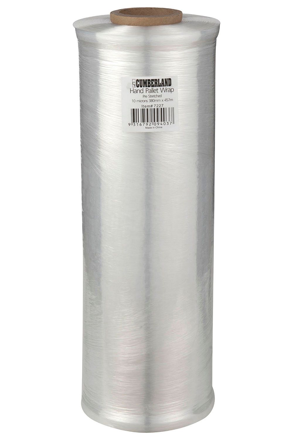 SP- PALLET WRAP CUMBERLAND 380MM X 457M PRE-STRETCHED CLEAR SP- PALLET WRAP CUMBERLAND 380MM X 457M PRE-STRETCHED CLEAR