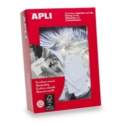 MERCHANDISING TAGS APLI 384 9X24MM WHITE BX1000