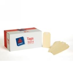 SP- AVERY #6 SHIPPING TAG 134X67 BUFF 1000's