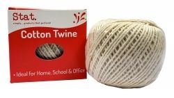 TWINE STAT COTTON WHITE 80M