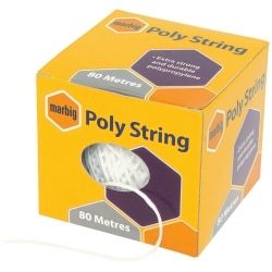 STRING MARBIG POLY STRING 80M WHITE