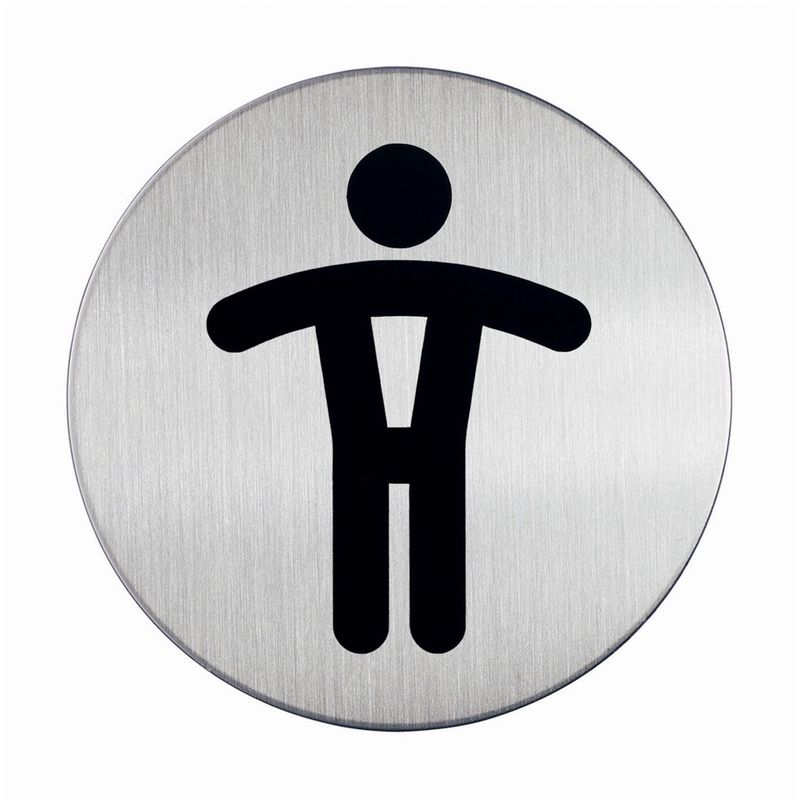 SP- SIGN DURABLE PICTOGRAM 83MM TOILET MEN