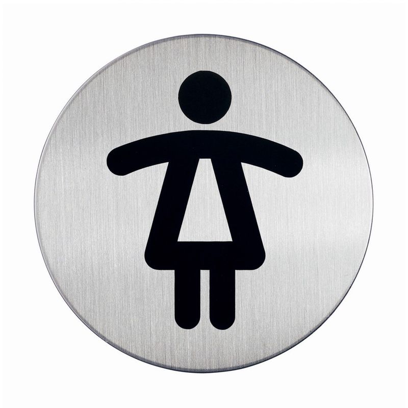 SP- SIGN DURABLE PICTOGRAM 83MM TOILET WOMEN