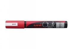 MARKER CHALK UNI 2.5MM BULLET TIP RED