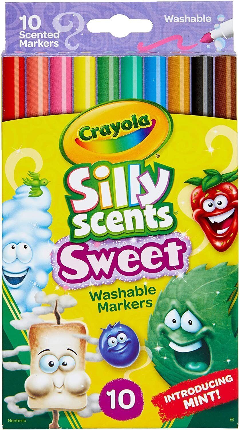 MARKER CRAYOLA SILLY SCENTS SLIM PK10