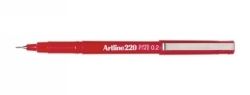 PEN ARTLINE FINELINER 220 0.2MM SUPERFINE RED