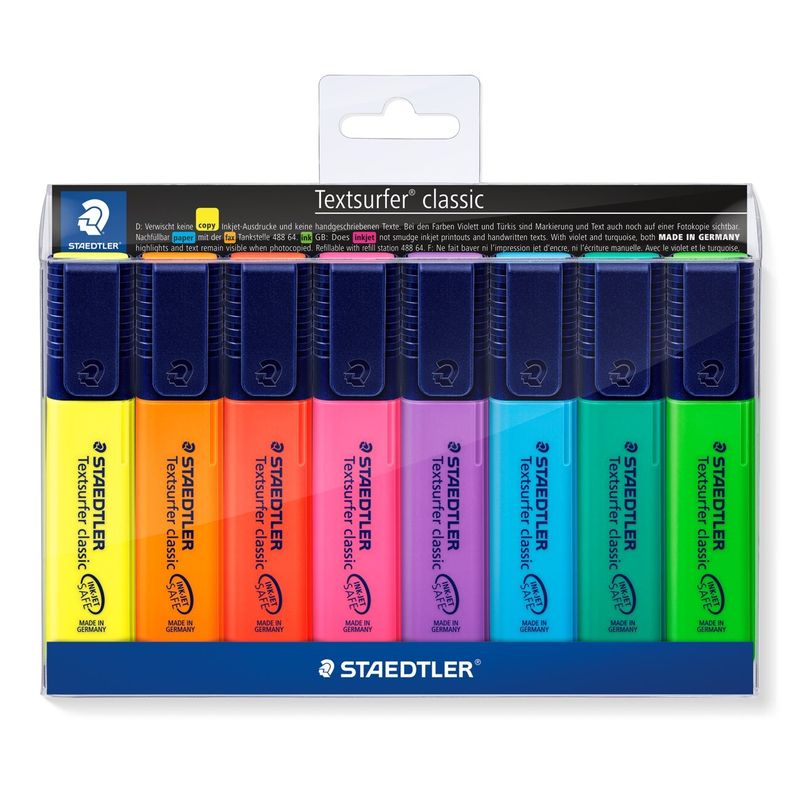 HIGHLIGHTER STAEDTLER TEXTSURFER ASST WLT8