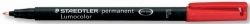 MARKER PEN STAEDTLER LUMOCOLOR PERMANENT 318 0.6MM F RED