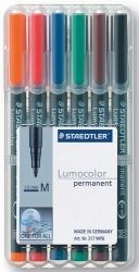 SP- MARKER OHP STAEDTLER 317 PERM MED ASST WLT6