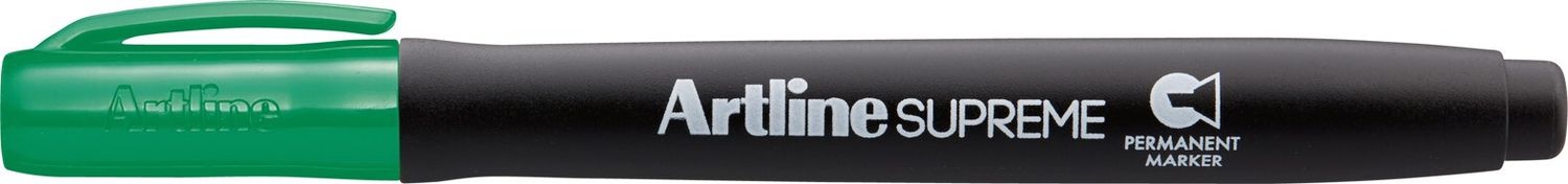 MARKER ARTLINE SUPREME PERMANENT 2-5MM CHISEL TIP GREEN MARKER ARTLINE SUPREME PERMANENT 2-5MM CHISEL TIP GREEN