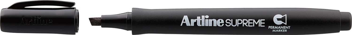 MARKER ARTLINE SUPREME PERMANENT 2-5MM CHISEL TIP BLACK MARKER ARTLINE SUPREME PERMANENT 2-5MM CHISEL TIP BLACK