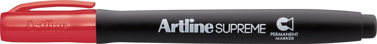 MARKER ARTLINE SUPREME PERMANENT 2-5MM CHISEL TIP RED MARKER ARTLINE SUPREME PERMANENT 2-5MM CHISEL TIP RED