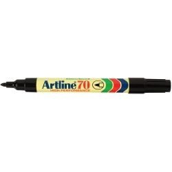 MARKER ARTLINE 70 1.5MM PERMANENT BULLET NIB BLACK PK2 MARKER ARTLINE 70 1.5MM PERMANENT BULLET NIB BLACK PK2
